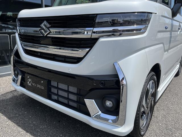 スペーシアカスタム ハイブリッドＸＳターボ　４ＷＤ　全方位モニター付９インチメモリーナビ　スズキセーフティサポート　スズキコネクト対応機　電動パーキングブレーキ　ブレーキホールド　アダプティブクルーズコントロールハイビームアシスト（27枚目）