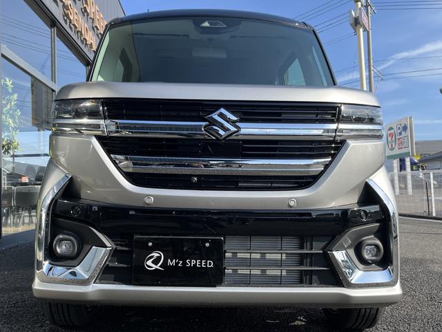 スペーシアカスタム ハイブリッドＸＳターボ　４ＷＤ　エムズスピード１６インチホイールＪカラット　全方位モニター付９インチメモリーナビ　スズキセーフティサポート　スズキコネクト対応機　電動パーキングブレーキ　　アダプティブクルーズコントロール（22枚目）