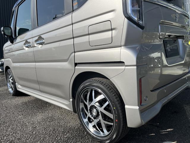 スペーシアカスタム ハイブリッドＸＳターボ　４ＷＤ　エムズスピード１６インチホイールＪカラット　全方位モニター付９インチメモリーナビ　スズキセーフティサポート　スズキコネクト対応機　電動パーキングブレーキ　　アダプティブクルーズコントロール（30枚目）