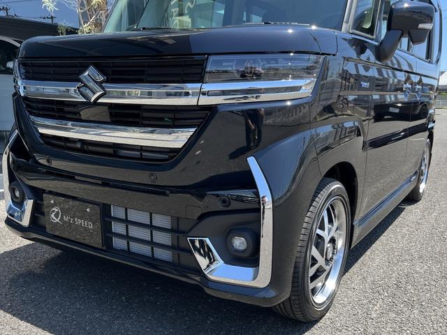 スペーシアカスタム ハイブリッドＸＳターボ　４ＷＤ　エムズスピード１６インチホイールＪカラット　全方位モニター付９インチメモリーナビ　スズキセーフティサポート　スズキコネクト対応機　電動パーキングブレーキ　　アダプティブクルーズコントロール（31枚目）