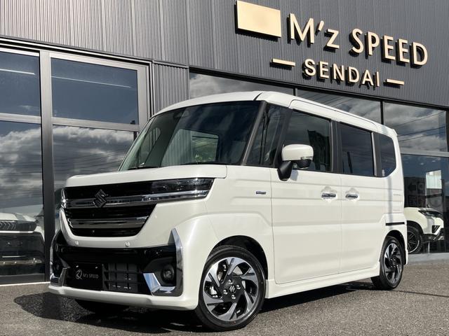 スペーシアカスタム ハイブリッドＸＳターボ　４ＷＤ　全方位モニター付９インチメモリーナビ　スズキセーフティサポート　スズキコネクト対応機　電動パーキングブレーキ　ブレーキホールド　アダプティブクルーズコントロールハイビームアシスト（17枚目）