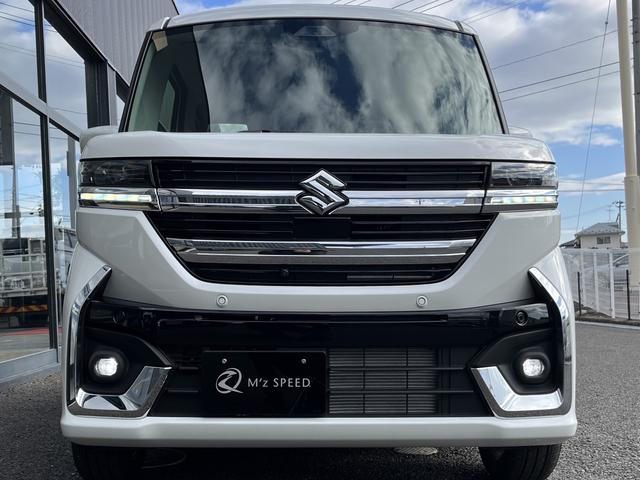 スペーシアカスタム ハイブリッドＸＳターボ　４ＷＤ　全方位モニター付９インチメモリーナビ　スズキセーフティサポート　スズキコネクト対応機　電動パーキングブレーキ　ブレーキホールド　アダプティブクルーズコントロールハイビームアシスト（21枚目）