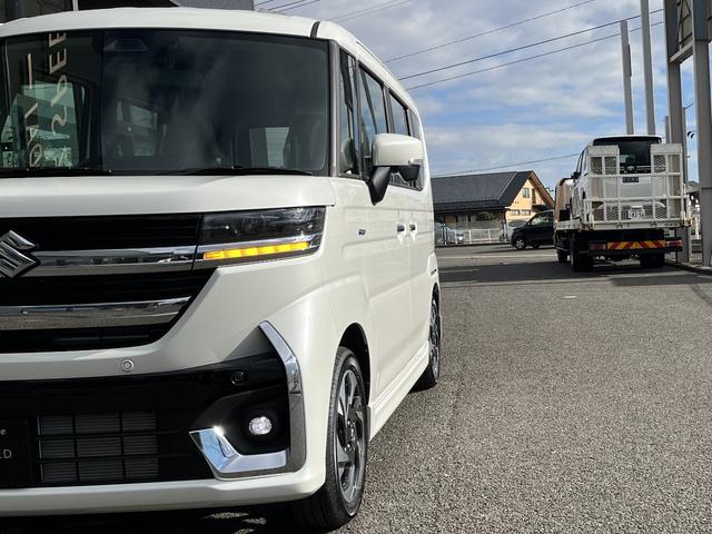 スペーシアカスタム ハイブリッドＸＳターボ　４ＷＤ　全方位モニター付９インチメモリーナビ　スズキセーフティサポート　スズキコネクト対応機　電動パーキングブレーキ　ブレーキホールド　アダプティブクルーズコントロールハイビームアシスト（43枚目）