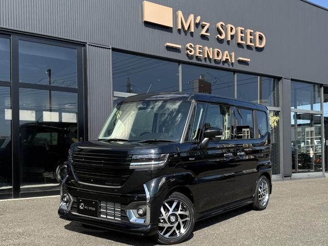 スペーシアカスタム ハイブリッドXSターボ エムズスピードエアロVerコンプリートカー 全方位モニター付9インチメモリーナビ 届出済未使用車 ZESUエアロF・R 16インチJカラットホイール 両側電動スライドドア スズキコネクト対応(20枚目)