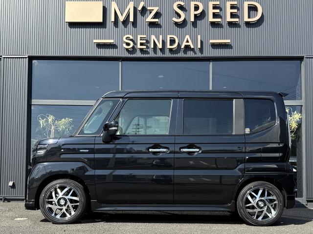 スペーシアカスタム ハイブリッドXSターボ エムズスピードエアロVerコンプリートカー 全方位モニター付9インチメモリーナビ 届出済未使用車 ZESUエアロF・R 16インチJカラットホイール 両側電動スライドドア スズキコネクト対応(23枚目)