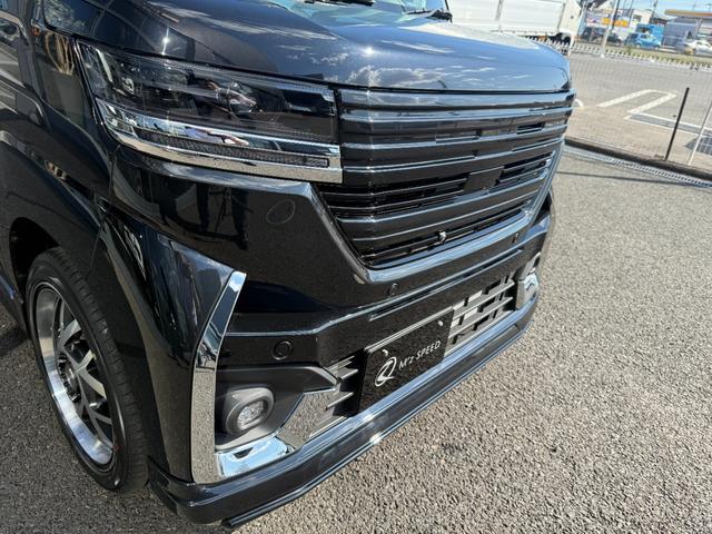 スペーシアカスタム ハイブリッドXSターボ エムズスピードエアロVerコンプリートカー 全方位モニター付9インチメモリーナビ 届出済未使用車 ZESUエアロF・R 16インチJカラットホイール 両側電動スライドドア スズキコネクト対応(29枚目)