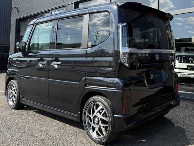 スペーシアカスタム ハイブリッドXSターボ エムズスピードエアロVerコンプリートカー 全方位モニター付9インチメモリーナビ 届出済未使用車 ZESUエアロF・R 16インチJカラットホイール 両側電動スライドドア スズキコネクト対応(37枚目)