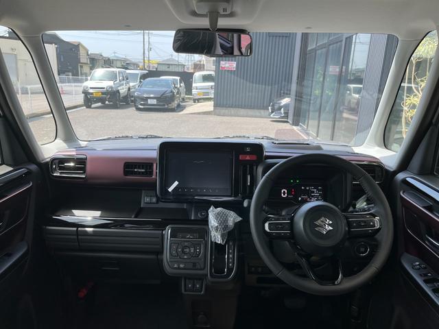 スペーシアカスタム ハイブリッドXSターボ 全方位モニター付9インチメモリーナビ スズキセーフティサポート スズキコネクト対応機 電動パーキングブレーキ ブレーキホールド アダプティブクルーズコントロール ハイビームアシスト(4枚目)