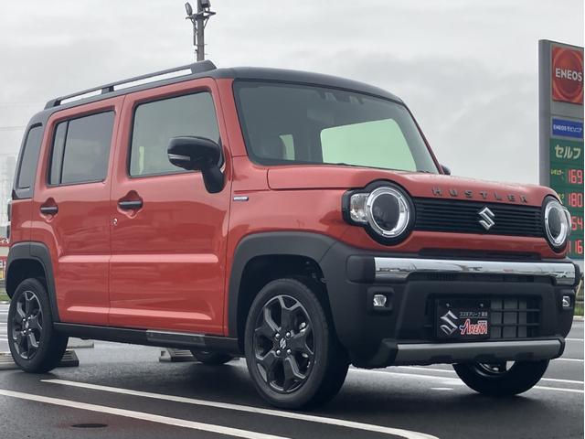 ハスラー タフワイルドターボ 全方位モニター付メモリーナビ スズキコネクト通信機 スズキセーフティサポート デュアルカメラブレーキサポート アダプティブクルーズコントロール 車線逸脱抑制機能 ハイビームアシスト(10枚目)