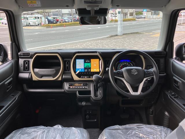 ハスラー ハイブリッドＧ　全方位モニター付９メモリーナビ　スズキコネクト通信機　スズキセーフティサポート　デュアルカメラブレーキサポート　ハイビームアシスト　車線逸脱警告　アダプティブクルーズコントロール（4枚目）