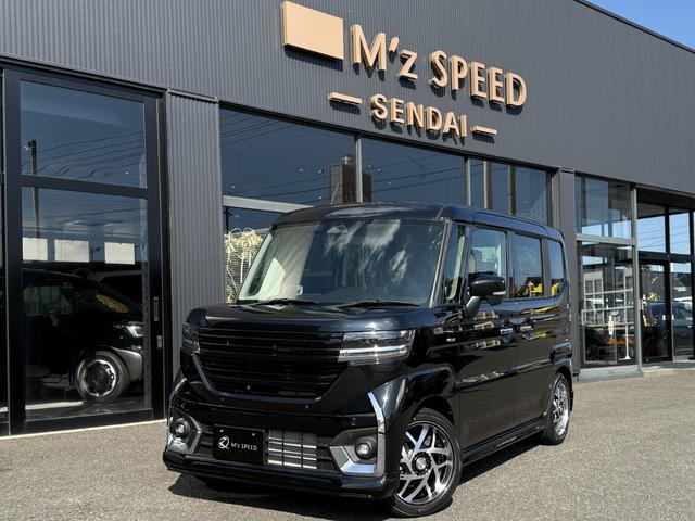 スペーシアカスタム ハイブリッドＸＳターボ　４ＷＤ　エムズスピードエアロＶｅｒコンプリートカー　全方位モニター付９インチメモリーナビ　届出済未使用車　ＺＥＳＵエアロＦ・Ｒ　１６インチＪカラットホイール　両側電動スライドドア　スズキコネクト対応（12枚目）