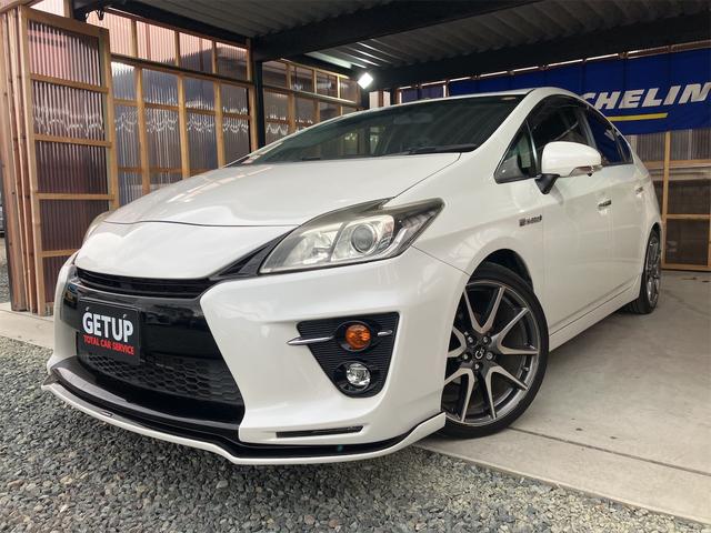 プリウス Ｓツーリングセレクション・Ｇ’ｓ　トヨタ純正ナビ＆フルセグＴＶ　ミラーリング機能　バックカメラ　Ｇ’ｓフルエアロ　ＥＴＣ　スマートキー　シャークアンテナ　オートライト（2枚目）