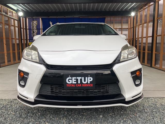 プリウス Ｓツーリングセレクション・Ｇ’ｓ　トヨタ純正ナビ＆フルセグＴＶ　ミラーリング機能　バックカメラ　Ｇ’ｓフルエアロ　ＥＴＣ　スマートキー　シャークアンテナ　オートライト（4枚目）