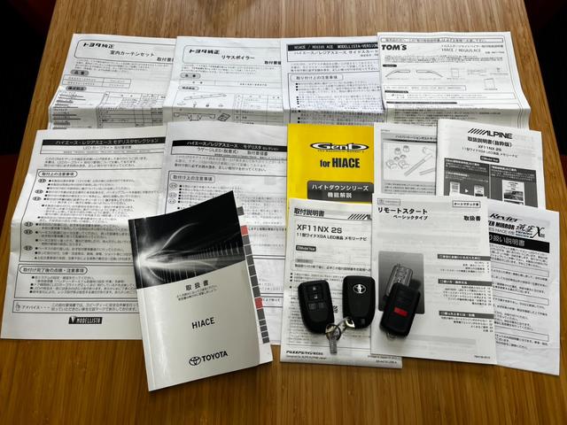 ハイエースバン スーパーＧＬ　ダークプライムＩＩ　ワンオーナー４ＷＤ寒冷地仕様　ＢＩＧ－Ｘナビ　レカロ　純正エンジンスターター　Ｇｅｎｂ足回りローダウン　フルエアロ　リアスポイラー　クルーズコントロール　ドラレコ　フロア　スピーカー＆ツィーター（5枚目）