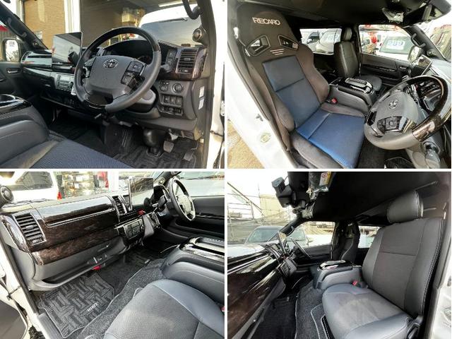 ハイエースバン スーパーＧＬ　ダークプライムＩＩ　ワンオーナー４ＷＤ寒冷地仕様　ＢＩＧ－Ｘナビ　レカロ　純正エンジンスターター　Ｇｅｎｂ足回りローダウン　フルエアロ　リアスポイラー　クルーズコントロール　ドラレコ　フロア　スピーカー＆ツィーター（6枚目）