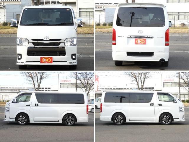 ハイエースバン スーパーＧＬ　ダークプライムＩＩ　ワンオーナー４ＷＤ寒冷地仕様　ＢＩＧ－Ｘナビ　レカロ　純正エンジンスターター　Ｇｅｎｂ足回りローダウン　フルエアロ　リアスポイラー　クルーズコントロール　ドラレコ　フロア　スピーカー＆ツィーター（18枚目）