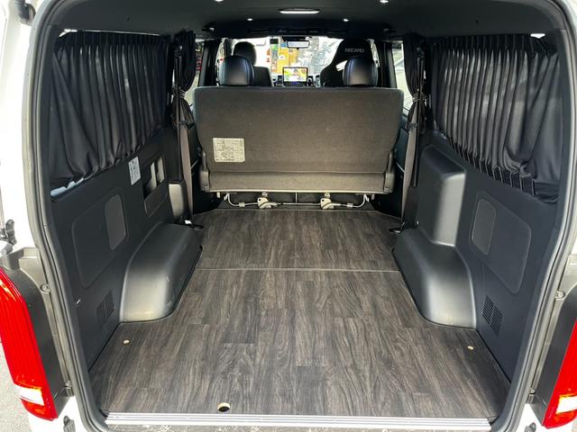 ハイエースバン スーパーＧＬ　ダークプライムＩＩ　ワンオーナー４ＷＤ寒冷地仕様　ＢＩＧ－Ｘナビ　レカロ　純正エンジンスターター　Ｇｅｎｂ足回りローダウン　フルエアロ　リアスポイラー　クルーズコントロール　ドラレコ　フロア　スピーカー＆ツィーター（48枚目）
