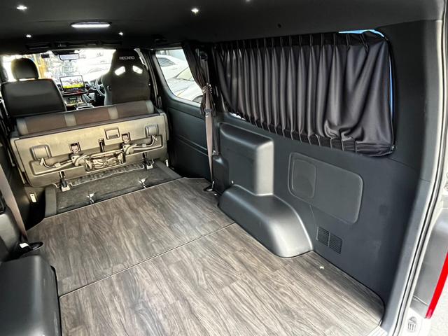 ハイエースバン スーパーＧＬ　ダークプライムＩＩ　ワンオーナー４ＷＤ寒冷地仕様　ＢＩＧ－Ｘナビ　レカロ　純正エンジンスターター　Ｇｅｎｂ足回りローダウン　フルエアロ　リアスポイラー　クルーズコントロール　ドラレコ　フロア　スピーカー＆ツィーター（54枚目）