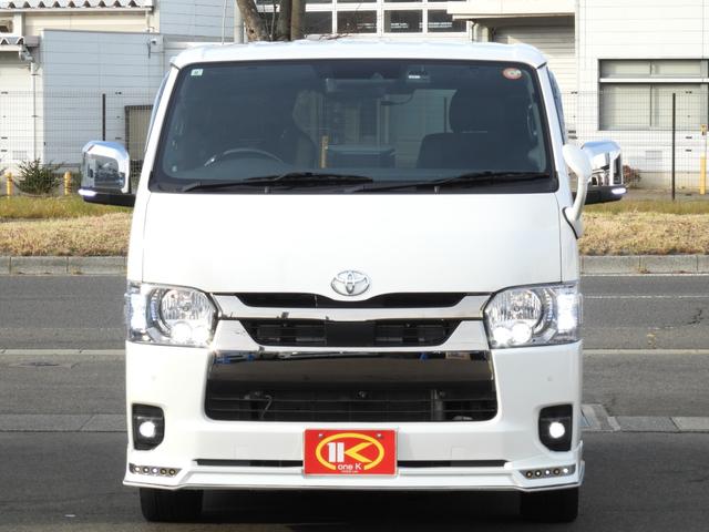 ハイエースバン スーパーＧＬ　ダークプライムＩＩ　ワンオーナー４ＷＤ寒冷地仕様　ＢＩＧ－Ｘナビ　レカロ　純正エンジンスターター　Ｇｅｎｂ足回りローダウン　フルエアロ　リアスポイラー　クルーズコントロール　ドラレコ　フロア　スピーカー＆ツィーター（55枚目）