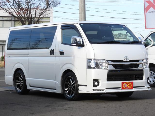 ハイエースバン スーパーＧＬ　ダークプライムＩＩ　ワンオーナー４ＷＤ寒冷地仕様　ＢＩＧ－Ｘナビ　レカロ　純正エンジンスターター　Ｇｅｎｂ足回りローダウン　フルエアロ　リアスポイラー　クルーズコントロール　ドラレコ　フロア　スピーカー＆ツィーター（56枚目）