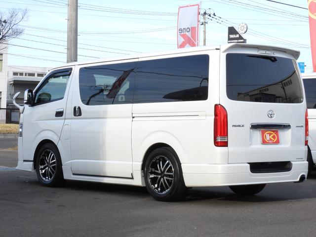 ハイエースバン スーパーＧＬ　ダークプライムＩＩ　ワンオーナー４ＷＤ寒冷地仕様　ＢＩＧ－Ｘナビ　レカロ　純正エンジンスターター　Ｇｅｎｂ足回りローダウン　フルエアロ　リアスポイラー　クルーズコントロール　ドラレコ　フロア　スピーカー＆ツィーター（61枚目）
