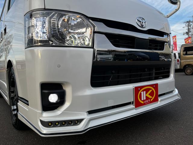 ハイエースバン スーパーＧＬ　ダークプライムＩＩ　ワンオーナー４ＷＤ寒冷地仕様　ＢＩＧ－Ｘナビ　レカロ　純正エンジンスターター　Ｇｅｎｂ足回りローダウン　フルエアロ　リアスポイラー　クルーズコントロール　ドラレコ　フロア　スピーカー＆ツィーター（67枚目）