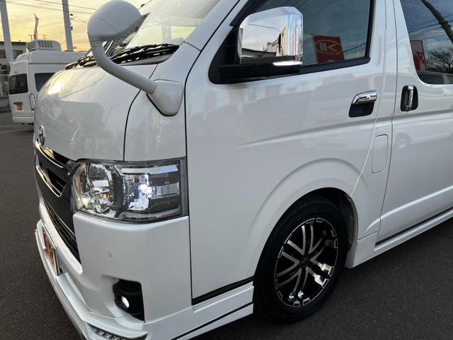 ハイエースバン スーパーＧＬ　ダークプライムＩＩ　ワンオーナー４ＷＤ寒冷地仕様　ＢＩＧ－Ｘナビ　レカロ　純正エンジンスターター　Ｇｅｎｂ足回りローダウン　フルエアロ　リアスポイラー　クルーズコントロール　ドラレコ　フロア　スピーカー＆ツィーター（71枚目）