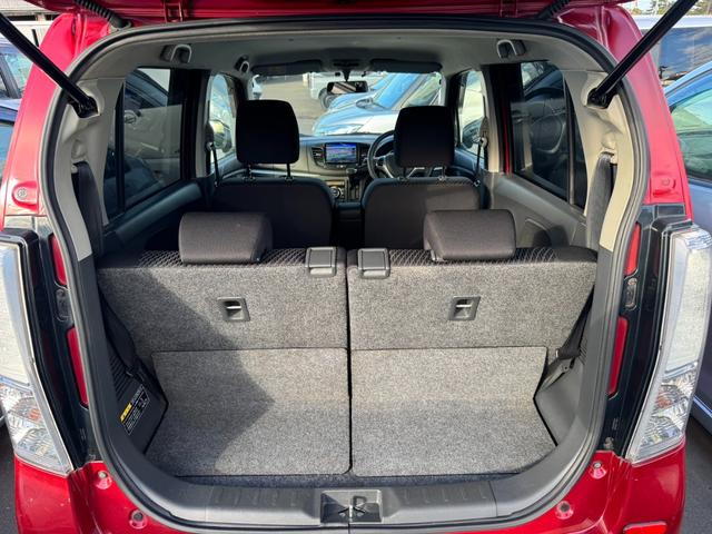 ワゴンRスティングレー T 102980km 社外ナビ 地デジTV バックカメラ ステアスイッチ プッシュスタート スマートキー アイドリングストップ HIDライト フォグランプ ローダウン 社外マフラー 社外アルミホイール(15枚目)