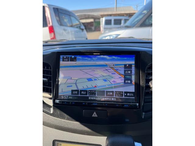 ワゴンRスティングレー T 102980km 社外ナビ 地デジTV バックカメラ ステアスイッチ プッシュスタート スマートキー アイドリングストップ HIDライト フォグランプ ローダウン 社外マフラー 社外アルミホイール(17枚目)