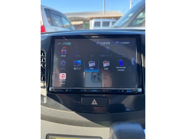 ワゴンRスティングレー T 102980km 社外ナビ 地デジTV バックカメラ ステアスイッチ プッシュスタート スマートキー アイドリングストップ HIDライト フォグランプ ローダウン 社外マフラー 社外アルミホイール(19枚目)