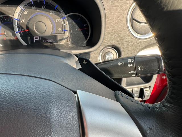 ワゴンRスティングレー T 102980km 社外ナビ 地デジTV バックカメラ ステアスイッチ プッシュスタート スマートキー アイドリングストップ HIDライト フォグランプ ローダウン 社外マフラー 社外アルミホイール(27枚目)