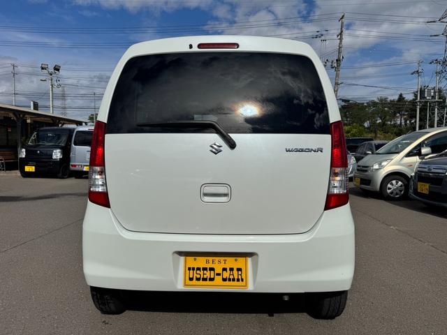 ワゴンR FX 90531km 4WD AC PS PW SRSエアバック ABS キーレスキー シートヒーター 盗難防止システム 衝突安全ボディ ベンチシート フルフラット CD 取扱説明書 社外アルミホイール(3枚目)