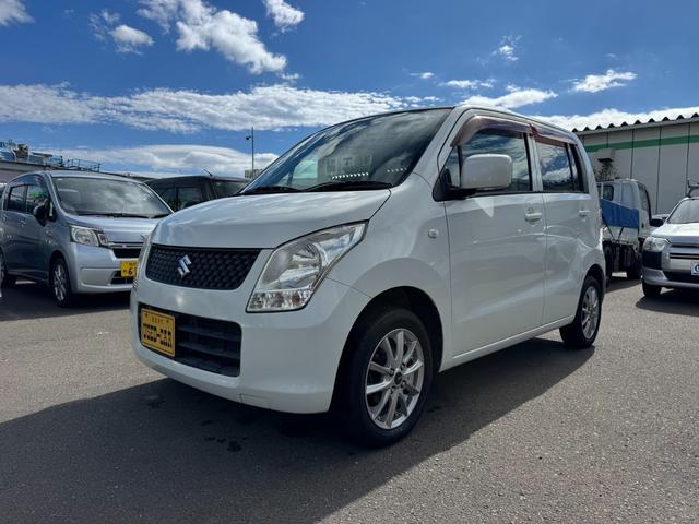 ワゴンR FX 90531km 4WD AC PS PW SRSエアバック ABS キーレスキー シートヒーター 盗難防止システム 衝突安全ボディ ベンチシート フルフラット CD 取扱説明書 社外アルミホイール(7枚目)