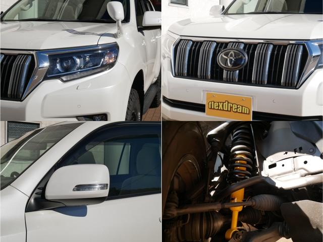 ランドクルーザープラド ＴＸ　ワンオーナー　新品２インチリフトアップ（ＯＭＥ製コイル＆ショック）　ＢＦグッドリッチＡＴ　ナイトロパワーＨ６　ＳＬＵＧ　１７インチＡＷ　純正フルセグナビ　バックカメラ　チルト＆スライド電動ムーンルーフ（10枚目）