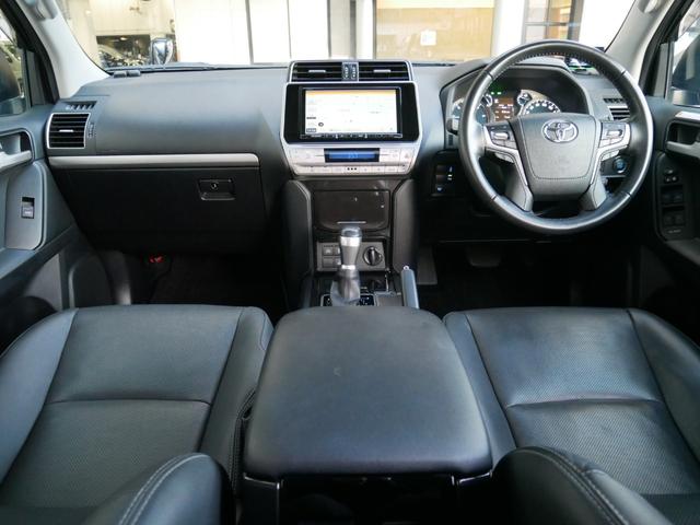 ランドクルーザープラド TX Lパッケージ・ブラックエディション 2インチリフトアップ BFグッドリッチMTタイヤ MKW M204ブラックキャット17インチAW 50mmワイドオーバーフェンダー TOYOTAロゴグリル カロッツェリア9インチフルセグナビ バックカ(21枚目)