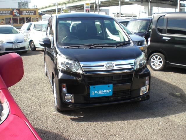 ムーヴ カスタム　Ｘ　ＳＡ　車検２年　ＡＢＳ　プッシュスタート　アイドリングストップ　衝突被害軽減ブレーキ　社外ナビ　フルセグ　ＣＤ　ＤＶＤ　Ｂｌｕｅｔｏｏｔｈ　ＥＴＣ　スマートキー　純正１４インチアルミ　内外装クリーニング済（3枚目）