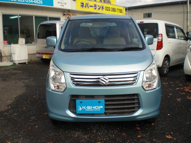 ワゴンＲ ＦＸ　車検２年　アイドリングストップ　電動格納ミラー　オートエアコン　ＣＤ　ＡＵＸ　キーレス　内外装クリーニング済（2枚目）