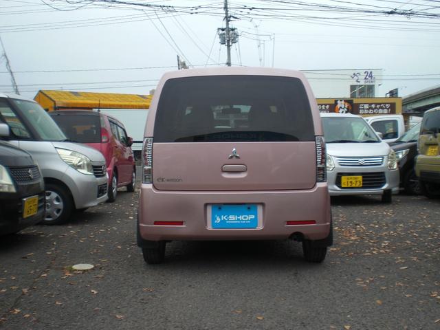 eKワゴン 車検2年 CD 電動格納ミラー キーレス 13インチ社外アルミ 内外装クリーニング済(4枚目)