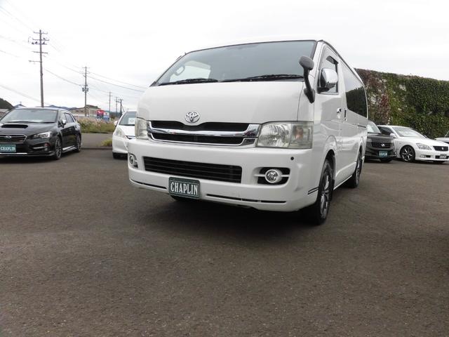 ハイエースワゴン ＧＬ　４ＷＤ　ナビ　バックカメラ　ＥＴＣ　フリップダウンモニター　パワースライドドア　オートライト　ロッドホルダー　エアコン　パワステ（3枚目）
