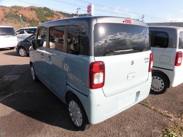 ワゴンRスマイル ハイブリッドS 4WD 届出済み未使用車 セーフティサポート付き 左側パワースライドドア ツートンカラー プッシュスタート オートライト オートエアコン パワステ(6枚目)