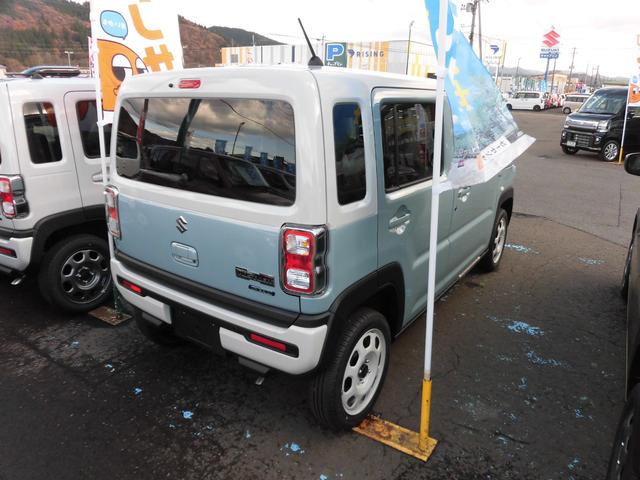 ハスラー ハイブリッドＧ　４ＷＤ　届出済み未使用車　セーフティサポート付き　　ツートンカラー　プッシュスタート　シートヒーター　オートライト　オートエアコン（6枚目）