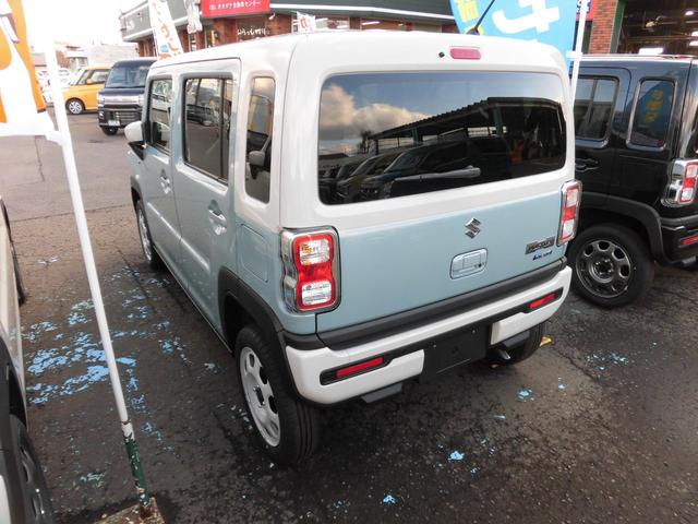 ハスラー ハイブリッドＧ　４ＷＤ　届出済み未使用車　セーフティサポート付き　　ツートンカラー　プッシュスタート　シートヒーター　オートライト　オートエアコン（7枚目）