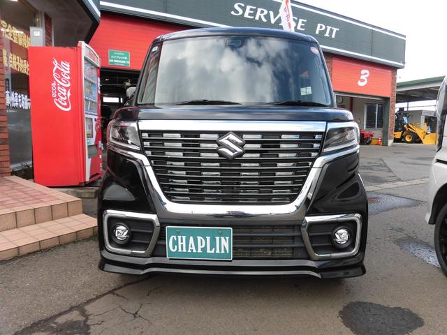 スペーシアカスタム ハイブリッドＸＳターボ　４ＷＤ　ナビ　ＥＴＣ　両側パワースライドドア　プッシュスタート　クルーズコントロール　ターボ　オートライト　オートエアコン　シートヒーター（2枚目）