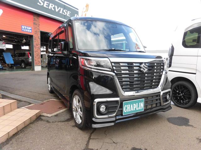 スペーシアカスタム ハイブリッドＸＳターボ　４ＷＤ　ナビ　ＥＴＣ　両側パワースライドドア　プッシュスタート　クルーズコントロール　ターボ　オートライト　オートエアコン　シートヒーター（5枚目）