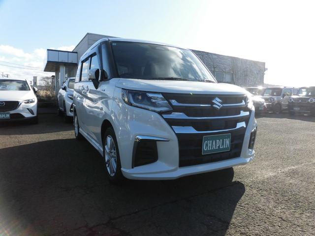 ソリオ ハイブリッドMX 4WD 登録済み未使用車 セーフティサポート付き 左側パワースライドドア LEDヘッドライト オートライト オートエアコン(5枚目)