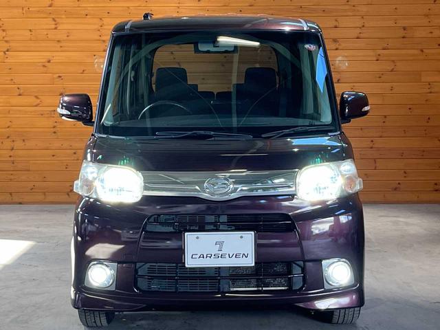 タント Ｇ　４ＷＤ／禁煙車／電動スライドドア／社外ＬＥＤヘッドライト／純正アルミスタッドレス／社外ＨＤＤナビ／オートエアコン／電動格納ミラー／スマートキー／エンジンスターター付属（3枚目）
