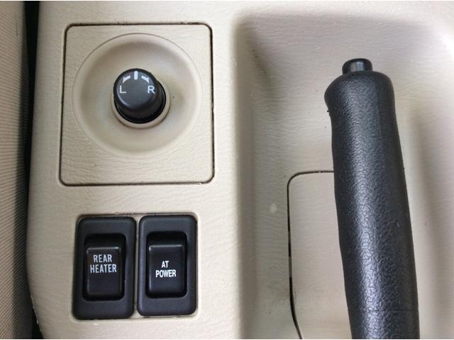 ベースグレード オートマ4WD走行106200kmパワステ・エアコン・パワーウィンド・社外ナビ・リフトアップ車・社外15インチアルミ・リヤヒーター電動角度調整ドアミラー・純正フロアマット・純正ドアバイザー(73枚目)