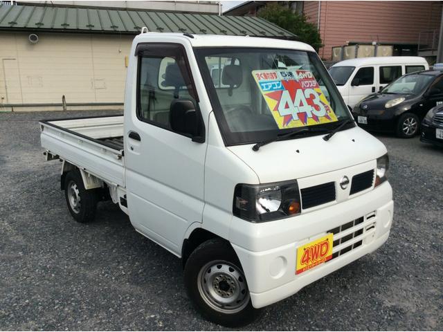 クリッパートラック ＳＤ　マニュアル切替４ＷＤ・走行７９７４５ｋｍ・パワステ・エアコン・純正フロアマット・ドアバイザー・ガードプロテクター・荷台ゴムマット・純正１２インチスチールホイル・夏タイヤ装着（9枚目）