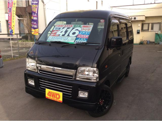 ジョイポップターボ　マニュアル４ＷＤ・車検７年１１月・走行１１２０００ｋｍ・ＡＣ・ＰＳ・ＰＷ・ＷエアＢ・ＡＢＳ・リヤヒーター・電動ミラー・キーレス・オートステップ・社外１５インチアルミ・夏タイヤ（１６５／５５－１５）装着(7枚目)