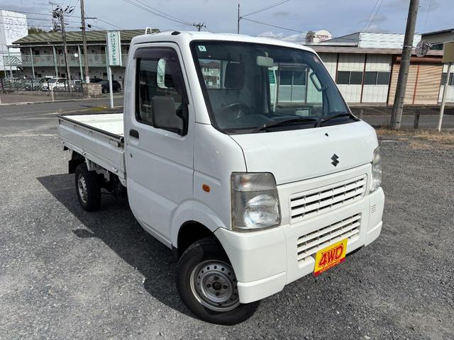 キャリイトラック キンタロウダンプ マニュアル切換4WD走行82200km車検9年9月エアコンパワステエアバック純正フロアーマットドアバイザーオーディオ12インチホイル夏タイヤ装着(8枚目)